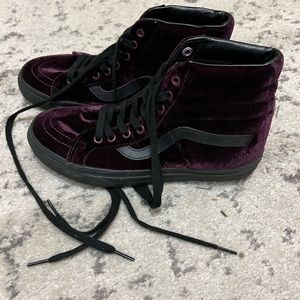 Womens Velvet Purple Vans